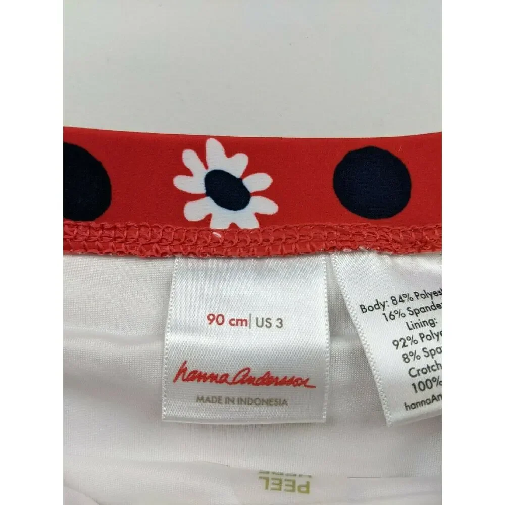 Hanna Andersson Red & Navy Floral Tankini Swim 90 (3)